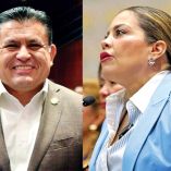 César Domínguez, diputado del PRI y Lilia Aguilar, diputada del PT.