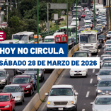 El programa Hoy No Circula opera de forma habitual este sábado en la CDMX y el Edomex