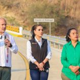 Inaugura Evelyn Salgado rehabilitación del puente El Pedregal
