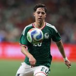 Mateo Chávez, durante un amistoso con el Tricolor.