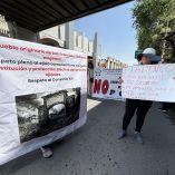 Integrantes del Frente por la Defensa de los Derechos de los Pueblos y Barrios del Anáhuac