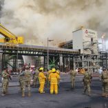 Elementos de Semar y Pemex lograron controlar el incendio en la Refinería Olmeca Dos Bocas en Tabasco