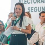 Karen Castrejón Trujillo, presidenta nacional del PVEM.