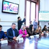 La mesa fue convocada por los presidentes de las dos comisiones dictaminadoras, Cecilia Vadillo y Víctor Gabriel Varela