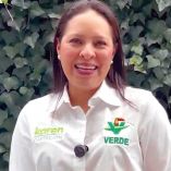 Karen Castrejón, dirigente nacional del Partido Verde.