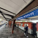 Algunas de las estaciones en las que se retiraron los letreros que dan sus nombres a estaciones fueron General Anaya, Ermita, Portales o Nativitas