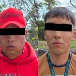 La captura ocurrió luego de atender la denuncia de un hombre que los acusó de haberlo asaltado y despojarlo de sus pertenencias