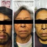 En el sitio fueron detenidas dos mujeres de 75 y 66 años, así como el hombre de 29 años, quienes quedaron a disposición del Ministerio Público