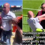 Un aficionado consumió un producto que no debía dentro del estadio.