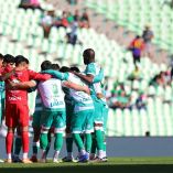 Players of Santos during the 17th round match between Santos and Monterrey as part of the Liga BBVA MX Varonil, Torneo Clausura 2026 at TSM Corona Stadium, on April 26, 2026 in Torreon, Coahuila, Mexico.