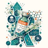 Ilustración sobre drogas sintéticas como la ciclorfina y el fentanilo.