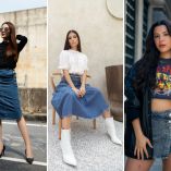 La falda denim evoluciona con una estética más audaz en 2026.