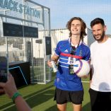 Hugo Lloris atiende un evento en Glendale, California.