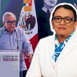 Rubén Rocha Moya y Rosa Icela Rodríguez