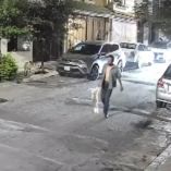 En la grabación, se observa como Jesús Rafael azota al perro contra la banqueta y posteriormente lo lleva a tirar a un parque cercano.