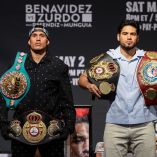 Benavidez detuvo la báscula tres libras antes del límite.