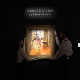 Handlers hold Henri Matisse's "La Séance du matin" during a press preview on May 1, 2026 for Sothebys May Marquee Modern & Contemporary Auctions in New York. This piece will be up for sale at Robert Mnuchin: Collector at Heart Evening Auction. (Photo by TIMOTHY A. CLARY / AFP) / RESTRICTED TO EDITORIAL USE - MANDATORY MENTION OF THE ARTIST UPON PUBLICATION - TO ILLUSTRATE THE EVENT AS SPECIFIED IN THE CAPTION
