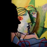 A person looks at Pablo Picasso's "Tête de femme sur fond jaune" during a press preview on May 1, 2026 for Sothebys May Marquee Modern & Contemporary Auctions in New York. This piece will be up for sale at Robert Mnuchin: Collector at Heart Evening Auction. (Photo by TIMOTHY A. CLARY / AFP) / RESTRICTED TO EDITORIAL USE - MANDATORY MENTION OF THE ARTIST UPON PUBLICATION - TO ILLUSTRATE THE EVENT AS SPECIFIED IN THE CAPTION
