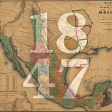 Mapa histórico de México en 1847 con el territorio nacional antes de la cesión de California, Texas y Nuevo México a Estados Unidos.