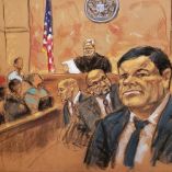 Dibujo de "El Chapo" Guzmán