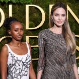 BEVERLY HILLS, LOS ANGELES, CALIFORNIA, USA - JANUARY 05: Zahara Marley Jolie and mother Angelina Jolie arrive at the 82nd Annual Golden Globe Awards held at The Beverly Hilton Hotel on January 5, 2025 in Beverly Hills, Los Angeles, California, United States. (Photo by Xavier Collin/Image Press Agency/Sipa USA)