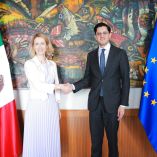 El canciller Roberto Velasco se reunió con Kaja Kallas, Alta Representante de la Unión Europea para Asuntos Exteriores y Política de Seguridad.