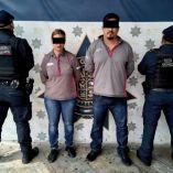 La pareja fue trasladada y puesta a disposición del Ministerio Público.