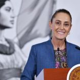 La presidenta Claudia Sheinbaum en su mañanera de ese miércoles 27 de mayo de 2026