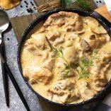 Pechugas de pollo en crema de chipotle