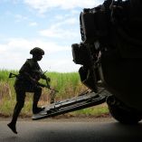 El Ejército colombiano desplegó tropas para intentar proteger a la población civil.