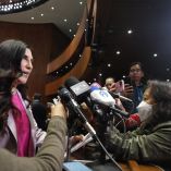 La presidenta de la Mesa Directiva, Kenia López Rabadán (PAN), advierte que la reforma podría quedar inoperante por falta de días hábiles.