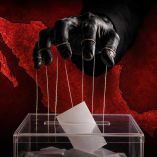 Ilustración sobre injerencia extranjera en elecciones en México.