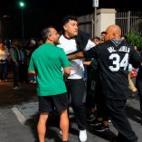 Aficionados mexicanos se involucraron en diversas riñas durante y después del partido amistoso entre México y Australia en el Rose Bowl de Pasadena.