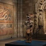Aspecto de una de las salas de la exposición Seres del mito y la imaginación: Europa y las Américas, que se exhibe en The Met Cloisters, del Metropolitan Museum of Art, en Nueva York.