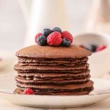 Receta de hot cakes de chocolate