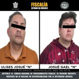 Los dos hombres fueron ingresados al Centro Penitenciario y de Reinserción Social de Ecatepec, en espera su situación legal