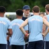 Thomas Tuchel, durante un entrenamiento de Inglaterra en Palm Beach Gardens, Florida.