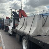 Llegan barricadas de la SSC