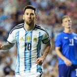 Jun 9, 2026; Auburn, Alabama, USA; Argentina forward Lionel Messi (10) celebrates after scoring a goal during the second half against Iceland during a Road to 26 men's international friendly at Jordan-Hare Stadium. Mandatory Credit: John Reed-Imagn Images     TPX IMAGES OF THE DAY