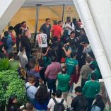 CNTE bloqueó este jueves los accesos al Aeropuerto Internacional Ángel Albino Corzo, en Chiapas