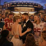 Caption:La boda de Travis Kelce y Taylor Swift se celebrará este viernes en el Madison Square Garden, con la presencia de figuras del deporte.