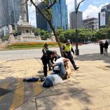 Elementos de la SSC intervinieron en los hechos para separar a los hombres y que no pasara a mayores