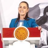 Claudia Sheinbaum, presidenta de México, durante su mañanera del 15 de julio de 2026.