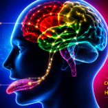 Ilustración de un cerebro conectado con la lengua mediante impulsos, acompañada del mensaje sobre pensar antes de hablar y comunicar con prudencia.