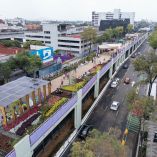 Debido a la construcción del parque elevado, la rehabilitación de los pasos a desnivel quedó suspendida