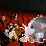 Ratón aparece en sala de Cinépolis Perisur