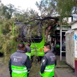 En uno de los casos sólo hubo daños materiales y en el otro una persona con lesiones leves.