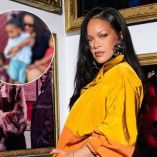 Rihanna regresó a la calle donde creció en Barbados, pero esta vez lo hizo acompañada de sus tres hijos.