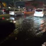 Por la noche ya se reportaban encharcamientos en Paseo de la Reforma