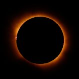 The moon completely covers the sun during a total solar eclipse as seen from Arija, Spain, August 12, 2026. REUTERS/Borja Suarez